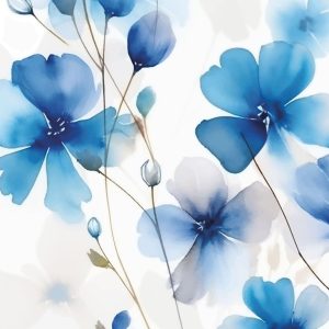 Duni Servetten Everbloom Blue 24x24 cm 20 Stuks