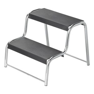 ProPlus Opstapje 2 Treden voor Caravan/Camper Chroom/Zwart