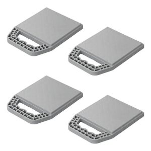 ProPlus Onderlegplaten Stapelbaar met Handvat 4 Stuks Grijs