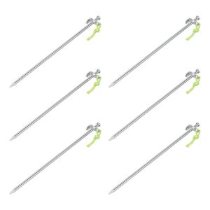 ProPlus Heavy Duty Rotspen met L-Haak 40 cm Gegalvaniseerd Staal 6 Stuks