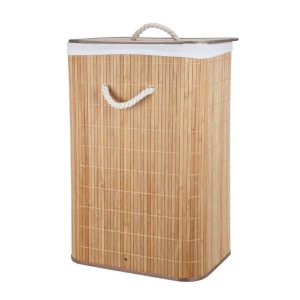 Wasmand Opvouwbaar 40x30x60 cm Bamboe